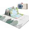 Zagraj w Maty Składane dziecięce matka dwustronna Dzieci Dywan Waterproof miękka piankowa gra dywanowa playmats Decor Decor Zabawki dla dzieci Crawling Mat 230227