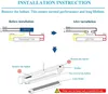 6 stóp T8 Rurka LED R17D chłodnica drzwi LED Rurka 6 stóp podwójne rzędy SMD2835 W kształcie litery LED 25-pakowy