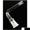 Rookpijpen Andere accessoires Glas Bong Hookah Downstem 90 graden 14 mm voor beker Waterdruppel levering Home G Dhog6