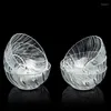 Bowls Creative Transparent Glass Table Boary Bowl Set 6-Piece Heat-resistent Home Dessert Salad Kitchen Rice