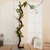 装飾的な花乾燥人工葉植物木の枝プラスチックシミュレーション偽の小枝の茎の装飾結婚式