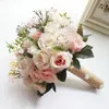 Bouquet de mariage Fleurs Accessoires de mariage Petits bouquets de mariée Roses en soie Bouquets de mariage pour la décoration de demoiselles d'honneur