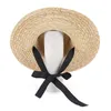 Brede rand hoeden natuurlijke tarwe strohoed voor vrouwen zomer 2023 wide run sunhat dames strand zon hoeden bescherming vizier sombrero playa mujer g230227