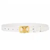 Triomphe lederen riem dames heren luxe echte lederen band cintura cintura ceinture antieke gouden gespen riem met doosverpakking 2,5 cm dunne tailleband