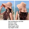 Chapeaux à large bord pour femmes Chapeau de soleil à large bord Été Pliable Pliable Summer Beach Ponytail Anti-UV Sun Bucket Hats Neck Guard Fisherman Hat G230227