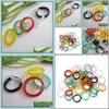 Cluster Rings Fashion Glass Ring Synthetic Jade Agate Stone Jewelry Hand Circle For Women Men Drop Delivery Dhtte