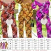 été sexy Combinaisons pour femmes Barboteuses impression Combinaison à manches longues à épaules dénudées Costume pantalon taille haute zh2847 Mode décontractée Ensembles de rue de loisirs