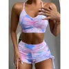 Active Sets Women Seamless Yoga 세트 피트니스 스포츠 정장 체육관 의류 푸피 업 2 조각 브래지어 바지 여성 달리기 운동