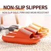 Terlik Yaz hızlı bıçağı olmayan saçmalık sandaletler ev kalın taban terlik plaj sandal terlik banyo ayakkabı eva yumuşak taban slayt sandalet z0215