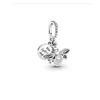 925 libbre d'argento New Fashion Charm Beads Glow Pendant 2023 New Angel Wings Perline Bowknot Silver Beads