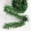 Decorative Flowers 5 Meters Pastoral Plant Wall Hanging Decor Grass Strips PVC Pine Needles Home Accessories Christmas Tree Decoration Fake