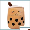 Animaux en peluche en peluche Bulle Toi jouet animal mignon cupulare lait boba coussin doux d'anniversaire cadeau de gouttes de cadeaux 2 dhqvz