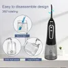 Other Oral Hygiene Oral Irrigator 5 Modes Portable Rechargeable Dental Water Jet 6 Nozzles Waterproof 300ML Tank Water Flosser For Teeth Whitening 230227