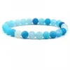 Charm Bracelets 8mm 9 Colors Natural Stone Beads Women Bracelet Jewelry Fashion Wind Elastic Bangle Accesories