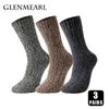 Herrstrumpor 3 par Merino Wool Socks For Men Super Thick Warm Snow Winter Sock High Quality Casual Outdoor Male's Soft WomenMiddle Socks Z0227