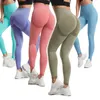 Active Pants High midja sömlösa leggings Tryck upp Leggins Sport Kvinnor Fitness Running Yoga Energy Elastic Byxor