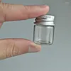 Vorratsflaschen 1 Stück 5 ml Glas mit Aluminiumkappe Leere kleine Wunschflasche Fläschchen Gläser