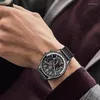 Wristwatches 2023 Waterproof Watches Designer Men's Watch Sport Fashion Clock Complete Calendar Perfect Korean Version Wristwatch Reloj