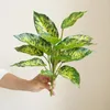 Decorative Flowers Imitation Plants Fancy Dieffenbachia Leaf Fake Plant Charming DIY Simulation
