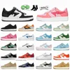 2022 Designer Stas Sta Hommes Femmes Casual Chaussures Sk8 Low ABC Camo Stars MC Captain Bleu Vert Noir Rose Baskets OG Air Shoe