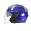 Capacetes de motocicleta Meio capacete de scooter de scooter Crash Safety Lens Double Moto Casque for Women/Men Casco