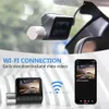 Atualize Dashcam 4K GPS WiFi 24H Monitor de estacionamento Dash Cam Night Vision Câmera dupla para gravador de vídeo DVR Back DVR Frente e traseiro 2 dvrs Car DVR