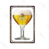 Pintura de metal de placa de cerveja Pintando sinais decorativos vintage Wall Bar Home Restaurant Kitchen Man Cave Decor Vintage 30x20cm W03