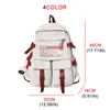 Fashion Multipocket Nylon Women Backpack Feminino Big D'água à prova d'água Escola portátil para meninas para uma bolsa escolar legal 230223