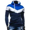 Sweats à capuche pour hommes à capuche couture automne hommes polaire sweats à capuche mode couleur mâle décontracté marque vêtements Outwear