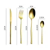 Ins Chic Table Varelle STALLWARE SIntegeware en acier inoxydable Set Cutlery Spoon Couteau et fourche Set6826649