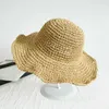 Cappelli a tesa larga Cappello di paglia pieghevole versatile Cappello estivo da viaggio Protezione solare Cappello da sole Cappello da spiaggia al mare G230227