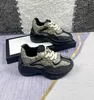 Sneakers designer Rhyton Casual Shoes Leather Casual Ace Italian Genuine children Shoe Comfortable Fashion kids Sneakers Size 26-35 T230228