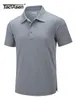 T-shirts voor heren tacvasen zomer casual korte mouw polos t-shirts heren vocht wicking visgolf t-shirts snel droog werk shirt pullover tops 230228