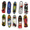 Dedos exercícios de brinquedo mini skate embarque criativo graffiti skateboard dedo para dedilhado de plástico punho de mão 9.5cm Childrens Gifts