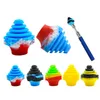 Coloré Fumer Silicone Multisize Mâle Joint Change-over Caps 510 Stylos Batteries Filtre Pipe À Eau Narguilé Shisha Huile Rigs Bong Plug Connecteur Bol Porte-Cigarette