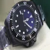 Najwyższa jakość 44 mm-dweller 116660 Blue Black Dial Ceramiczna ramka szafirowa Asia 2813 Ruch Automatyczne zegarki na nadgarstek 270k