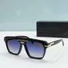 8040 Rechteckige Sonnenbrille für Herren, Kristall, silberner Rahmen, blaue Verlaufsgläser, sportliche Brille mit Occhiali da Sole, Sunnies UV400-Brille mit Box