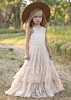 Robes de fille Princesse Filles Dentelle Coton Longues Robes Bébé Enfants Fleur Fille De Mariage Fête D'anniversaire Robes Enfants Vêtements Pour 315 Ans Z0223