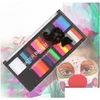 Body Paint Halloween Party Party Based Paint Rainbow Face Kit Colorf Palette de maquillage de Noël durable Livraison DHP9Y DHP9Y