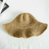 Cappelli a tesa larga Cappello di paglia pieghevole versatile Cappello estivo da viaggio Protezione solare Cappello da sole Cappello da spiaggia al mare G230227