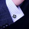 Cuff Links KFLK jewelry french shirt designer cufflinks for mens Brand Clover Cuffs links wedding Buttons Black High Quality guests 230228