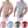 Männer T Shirts Sommer Gym T-shirt Männer Kurzarm Casual Blank Dünnes Hemd Männlich Fitness Bodybuilding Workout T Tops männer Kleidung