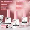 Falska naglar Makargel X Nail Kit UV Lim Gel 15ml Press Ons Coffin Tips Medium Pre-buffed Soft 5W Lamp Top Coat