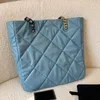 RNXS tassen Designer Luxury Deauville Chain Pearl large Tote GM 2Way Shoulder Bag Canvas Beige Shop