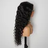 Losse Diepe Golf 13x4 Kanten Voorkant Pruiken Echt haar voor zwarte vrouwen Indian Virgin Human Hair Vetersluiting Pruiken met babyhaar T Part 6860435