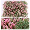 Decorative Flowers LuanQI 40x60cm Green Artificial Plants Wall Panel Plastic Indoor Wedding Backdrop Shopping Center Home Decor Carpet Grass