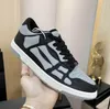 Marcas Famosas Esporte-Design Homens Skel Sapatilhas Sapatos Esqueleto Ossos De Couro Baixo Top Treinadores Crânio Mulheres Mens Flat Top Quality Skate Andando Casal Esportes