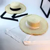 Wide Brim Hats Summer Simple Sunhat Classic Strapping Straw Hat Outdoor Decoration Hat Ladies Sunscreen Beach Hat UV Protect Travel Cap Lady G230227