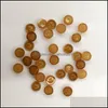 Pierre 4mm dos plat quartz cabochons ronds en vrac perles de chakras pour la fabrication de bijoux cristal de guérison en gros livraison directe Dhpnk