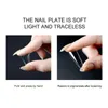 FALSE NAILS PARKSON 240st/Box Transparent Seamless Fake Full Coverage Tips Kort T-formad klistermärke för manikyr